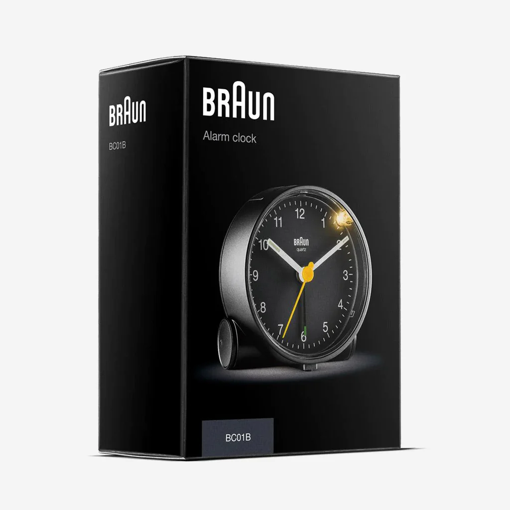 Braun BC01B Classic Analogue Alarm Clock Black - Image 8