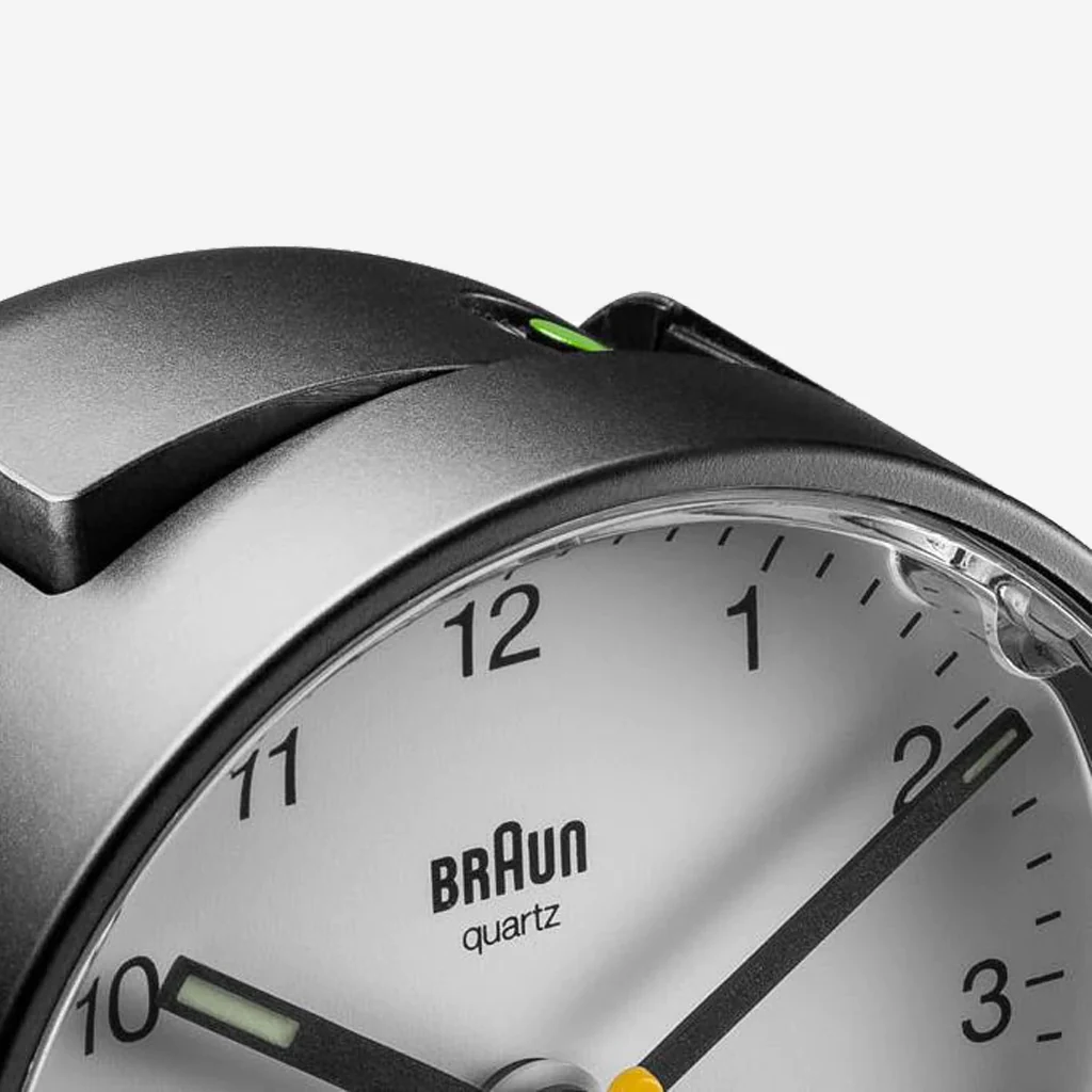 Braun BC01BW Classic Analogue Alarm Clock Black White - Image 7