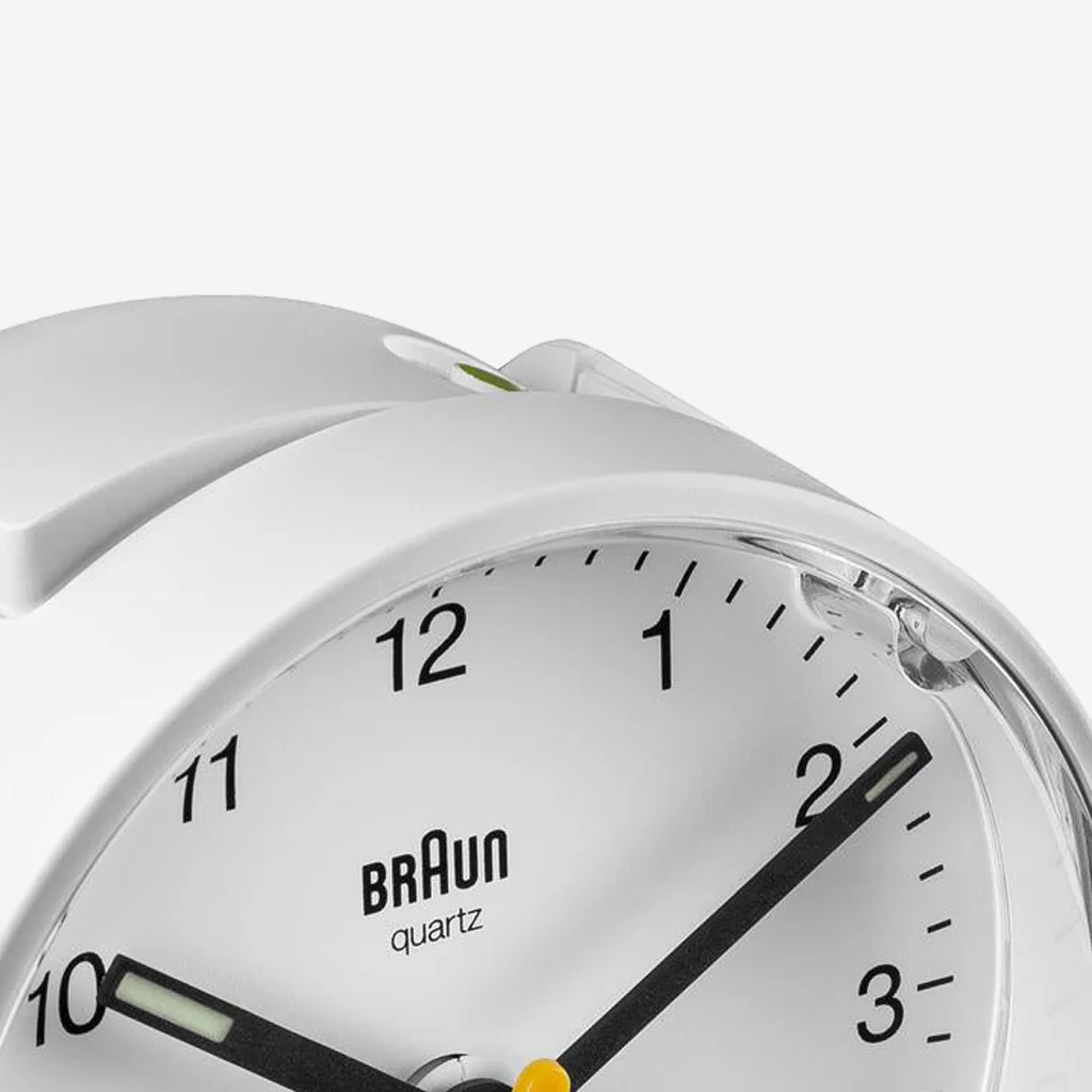 Braun BC01W Classic Analogue Alarm Clock White - Image 7
