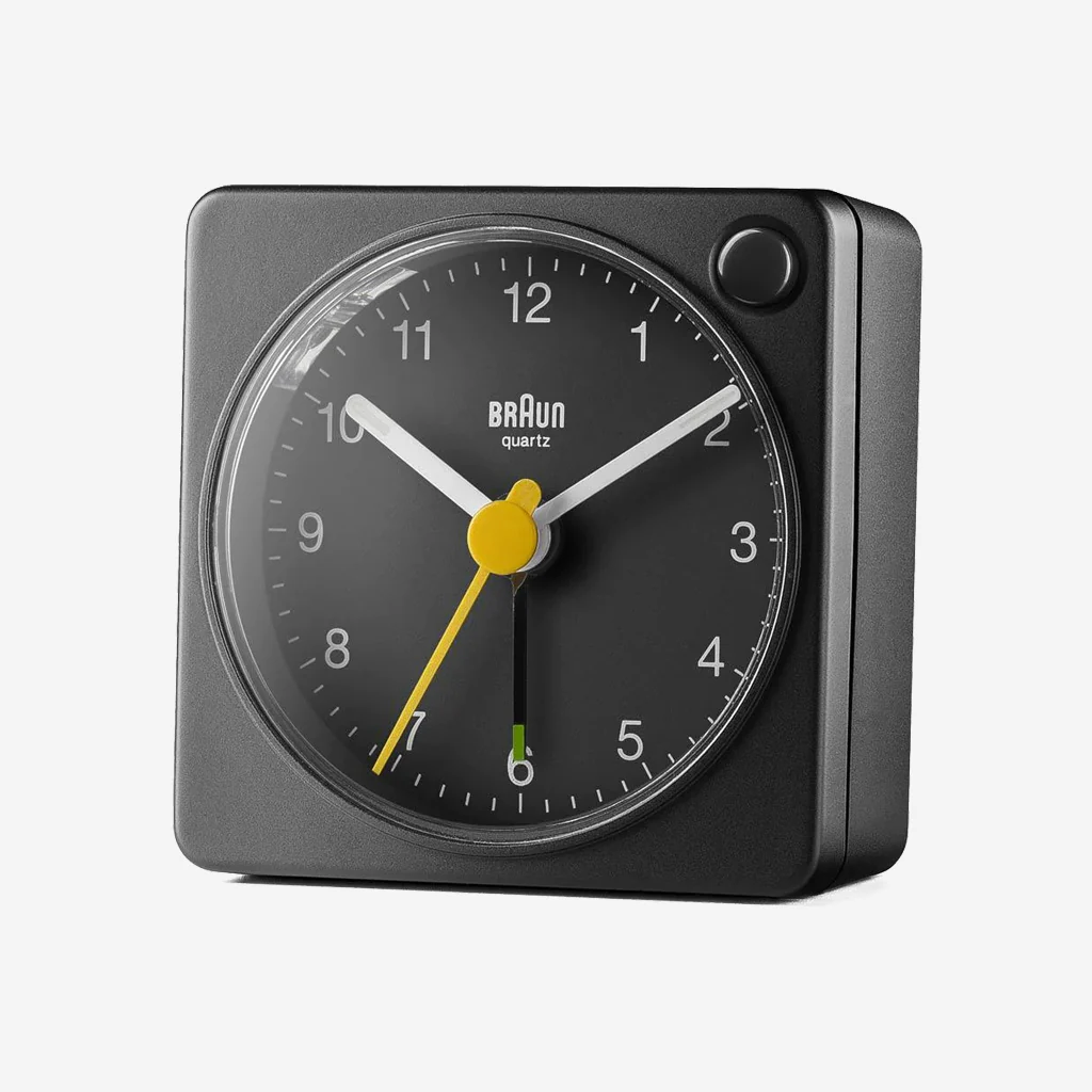 Braun BC02XB Classic Travel Analogue Alarm Clock Black - Image 2