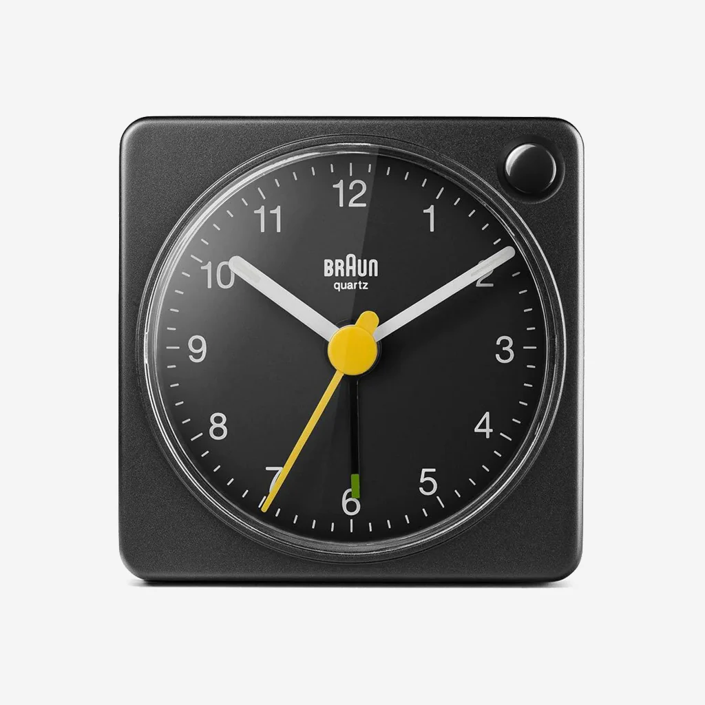 Braun BC02XB Classic Travel Analogue Alarm Clock Black - Image 4