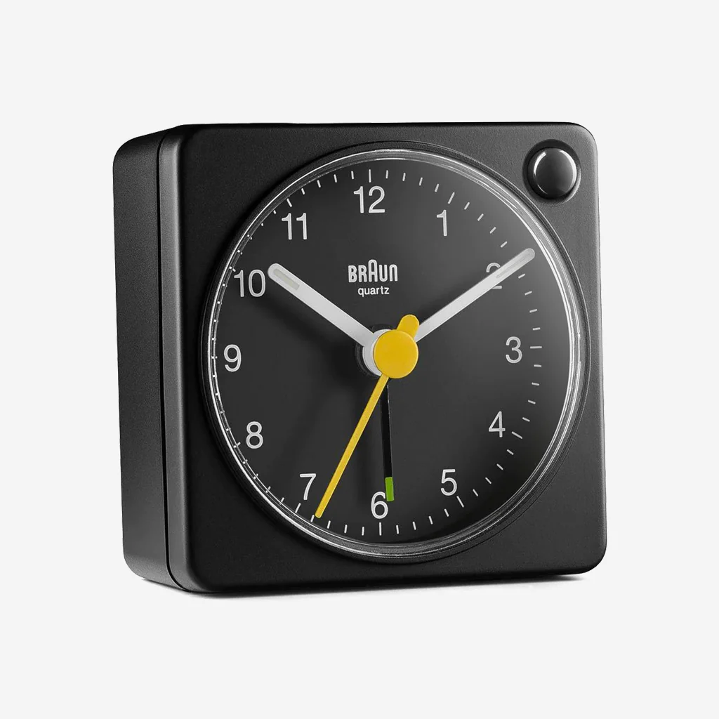 Braun BC02XB Classic Travel Analogue Alarm Clock Black - Image 5