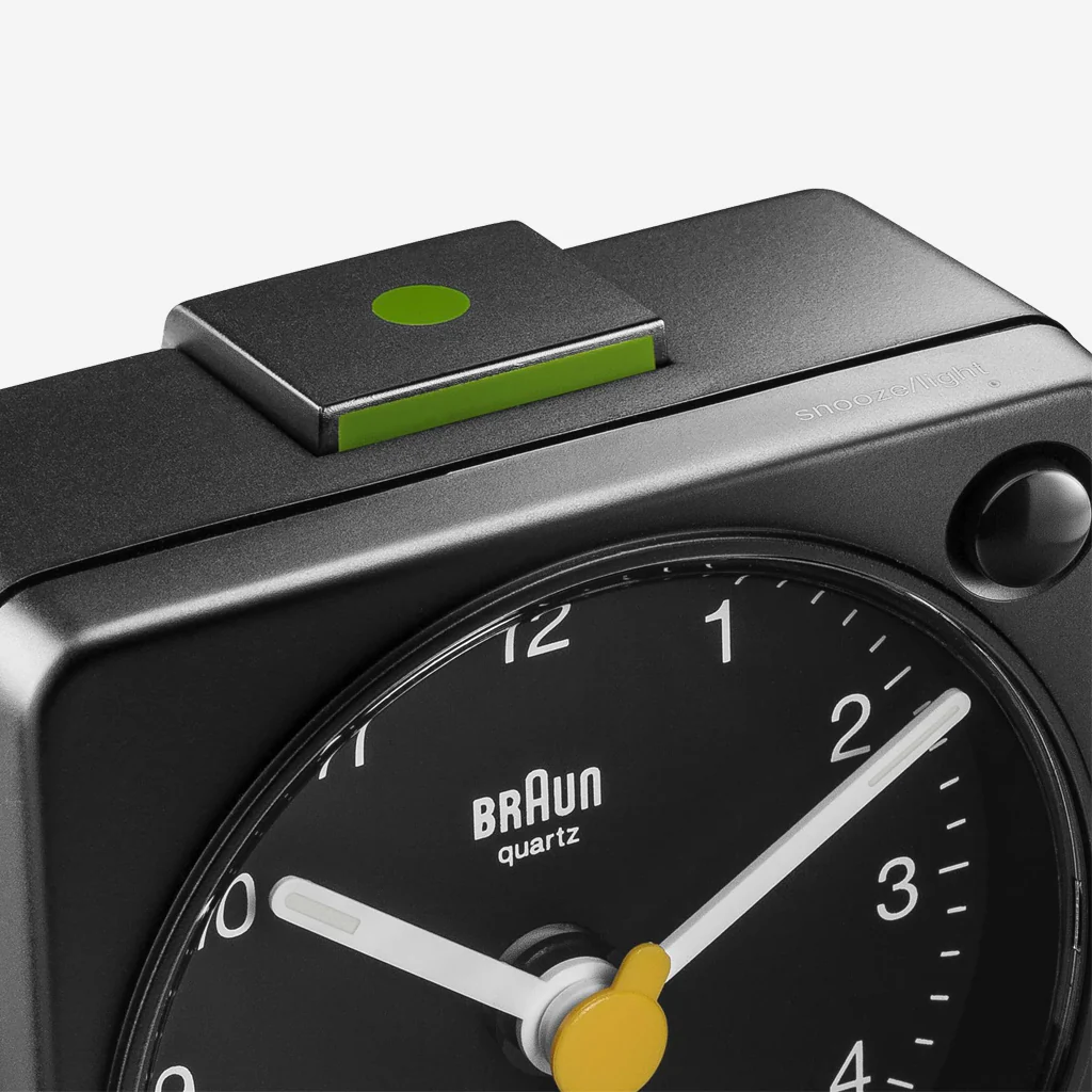 Braun BC02XB Classic Travel Analogue Alarm Clock Black - Image 7