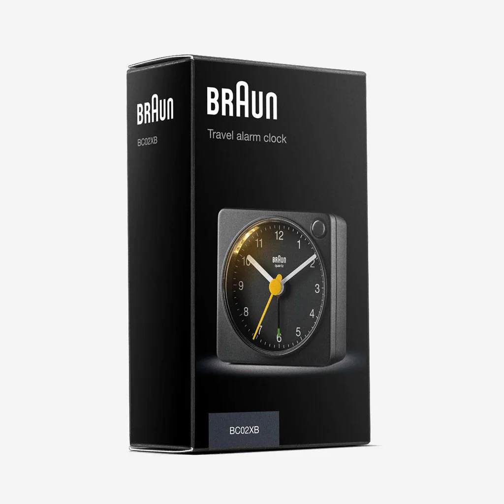 Braun BC02XB Classic Travel Analogue Alarm Clock Black - Image 8