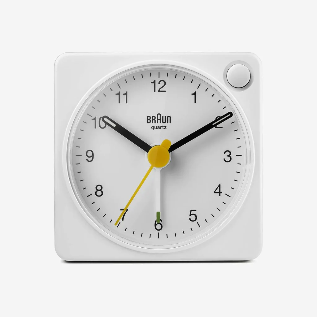 Braun BC02XW Classic Travel Analogue Alarm Clock White - Image 4