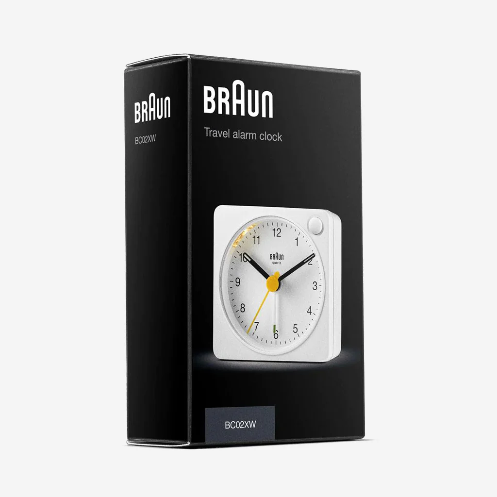 Braun BC02XW Classic Travel Analogue Alarm Clock White - Image 8