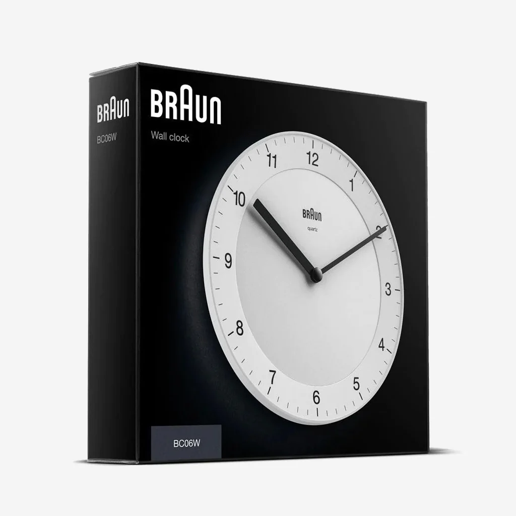 Braun BC06W Classic Analogue Wall Clock 20cm White - Image 6