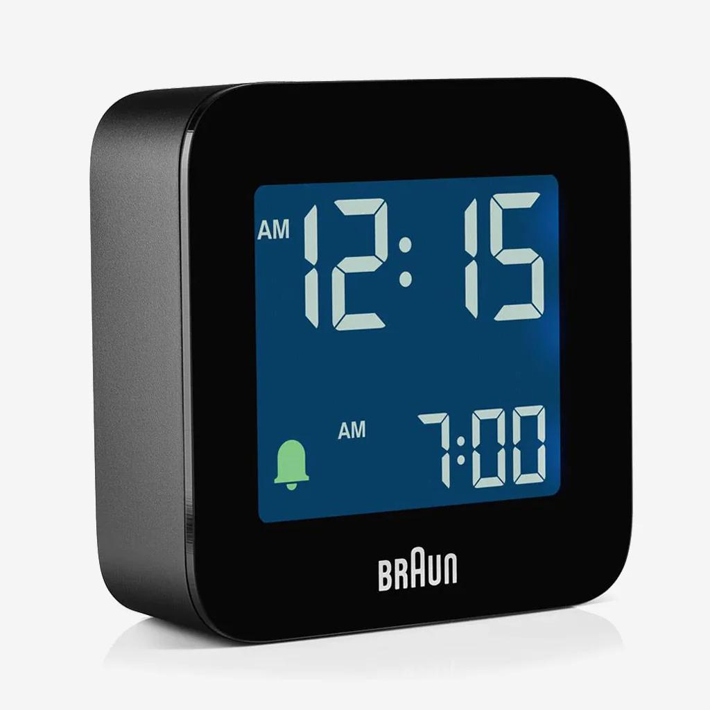 Braun BC08B Digital Travel Alarm Clock Black - Image 5
