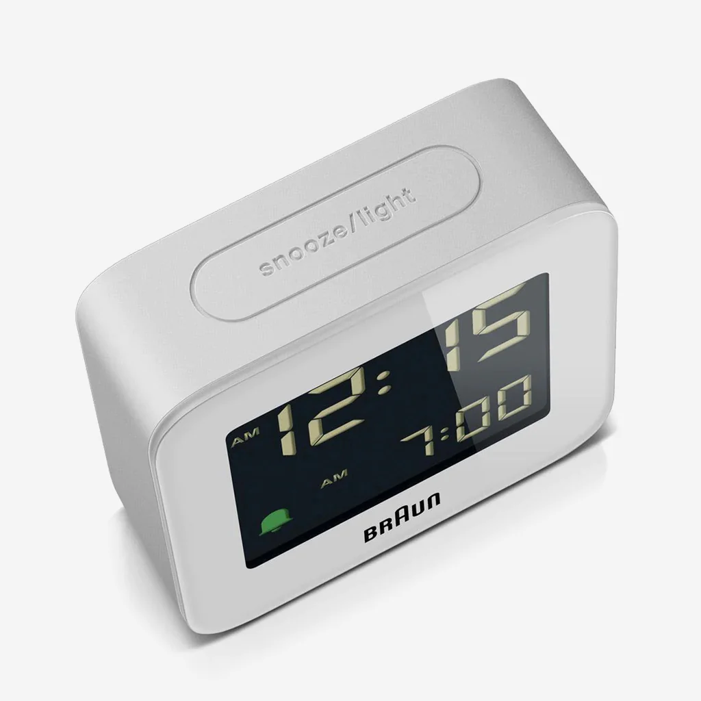 Braun BC08W Digital Travel Alarm Clock White - Image 6