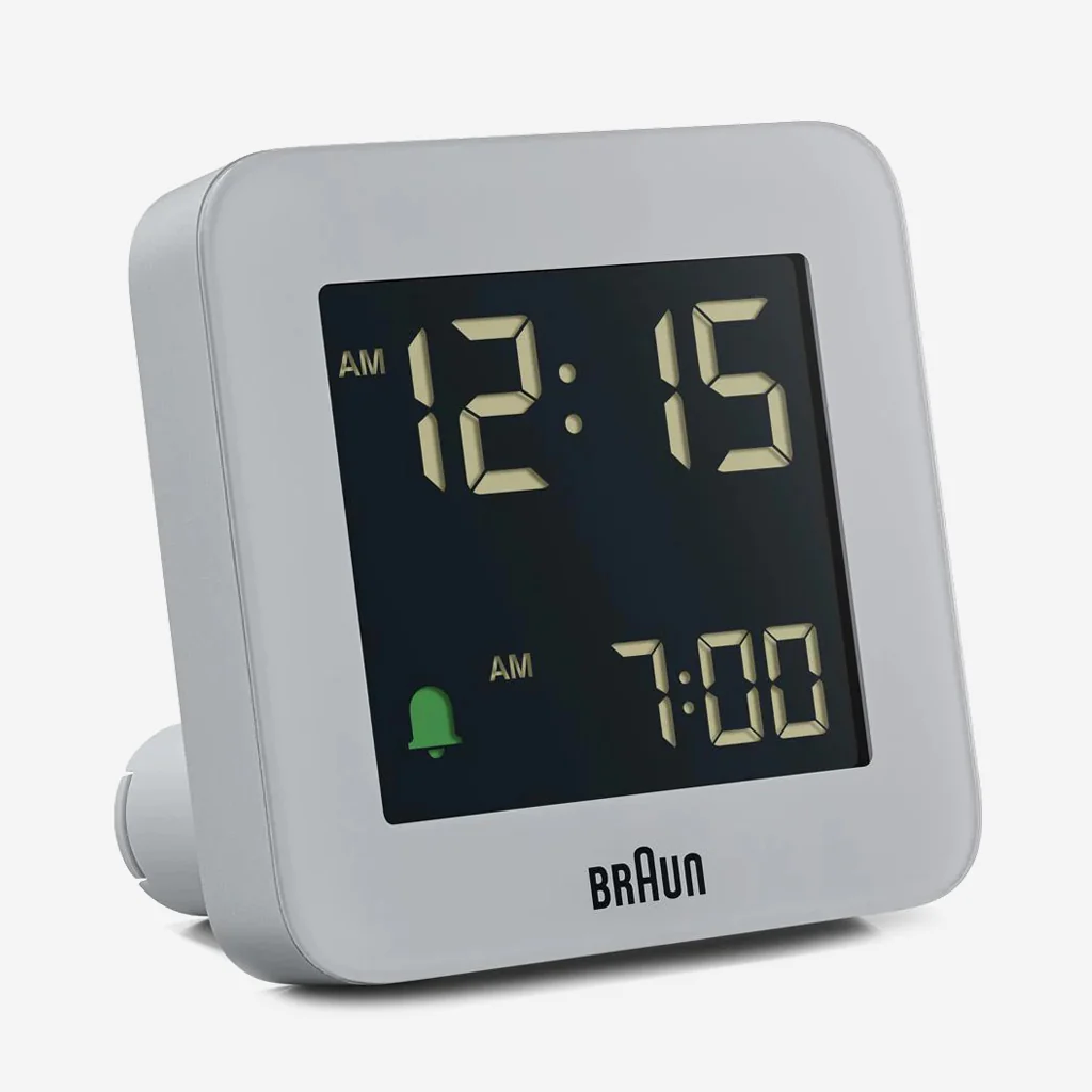 Braun BC09G LCD Alarm Clock Grey - Image 2