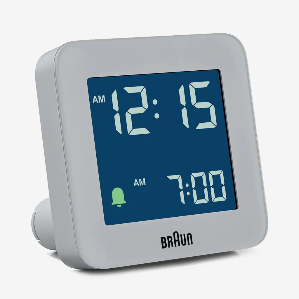 Braun BC09G LCD Alarm Clock Grey - Image 3
