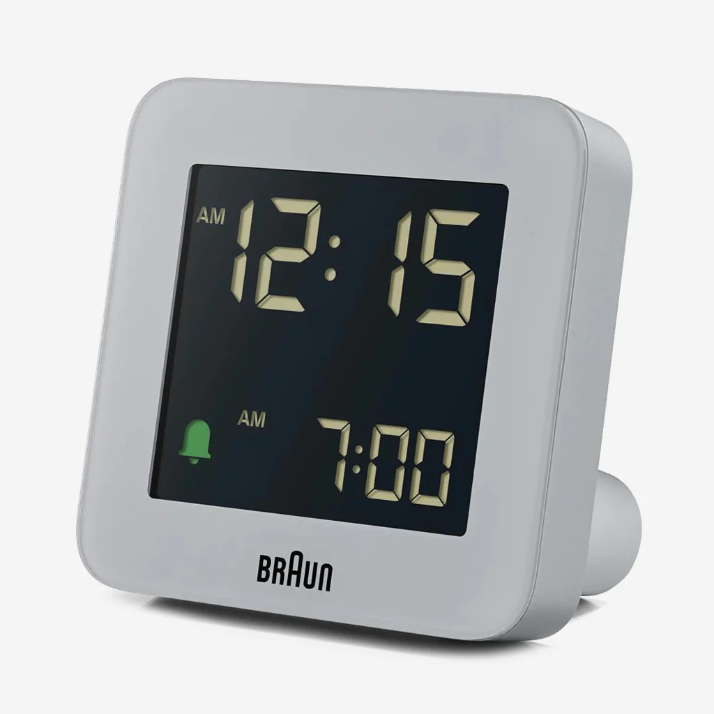Braun BC09G LCD Alarm Clock Grey - Image 4