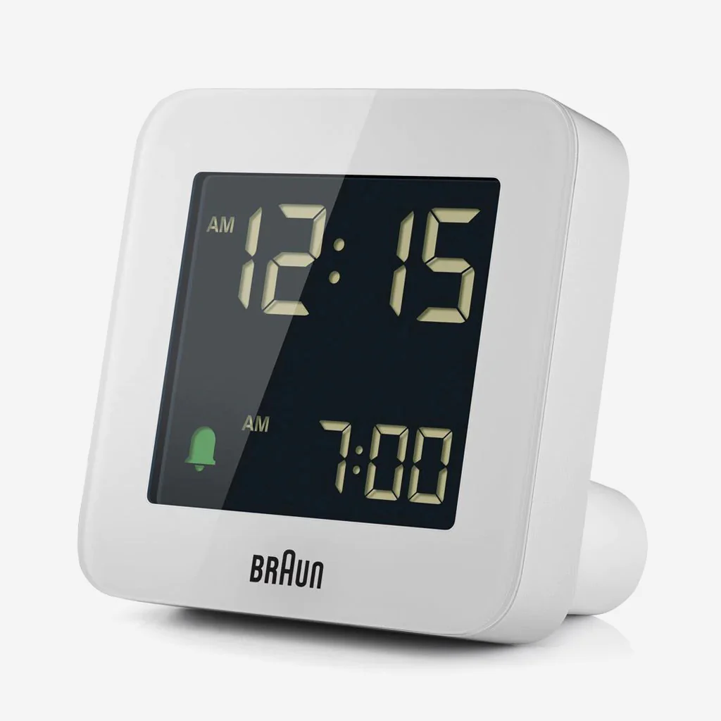 Braun BC09W LCD Alarm Clock White - Image 3