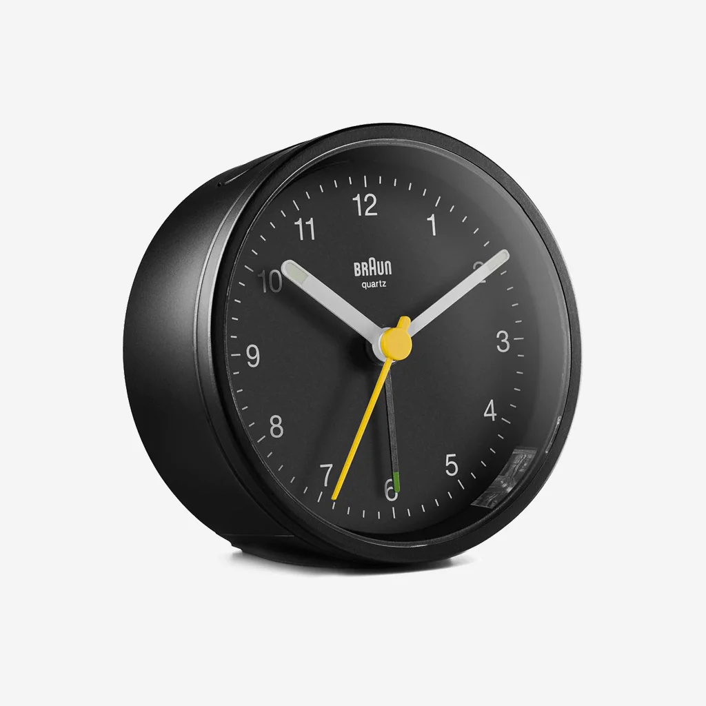 Braun BC12B Classic Analogue Alarm Clock Black - Image 4