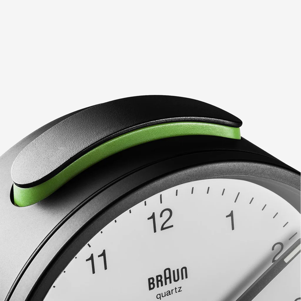 Braun BC12BW Classic Analogue Alarm Clock Black White - Image 7