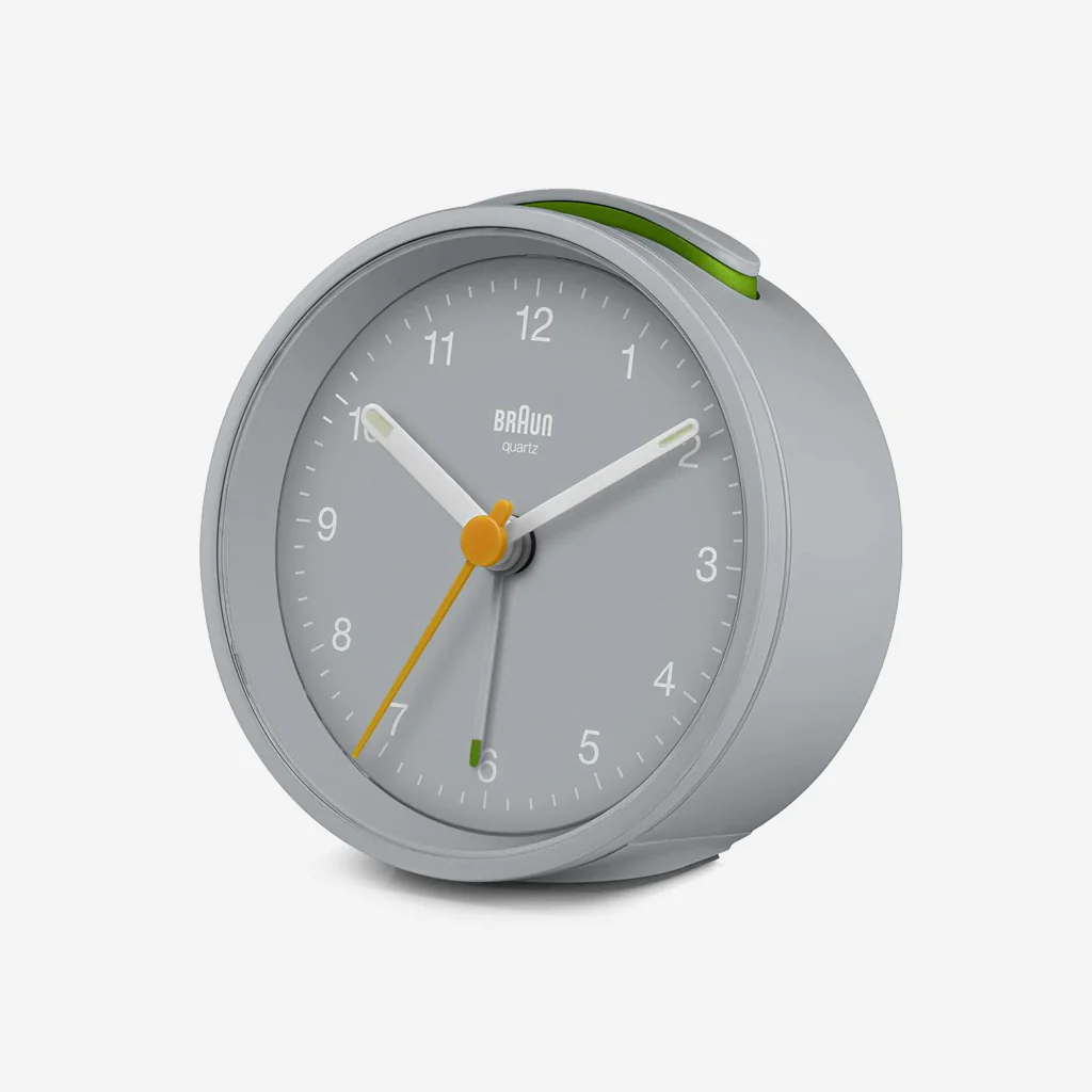 Braun BC12G Classic Analogue Alarm Clock Grey - Image 3