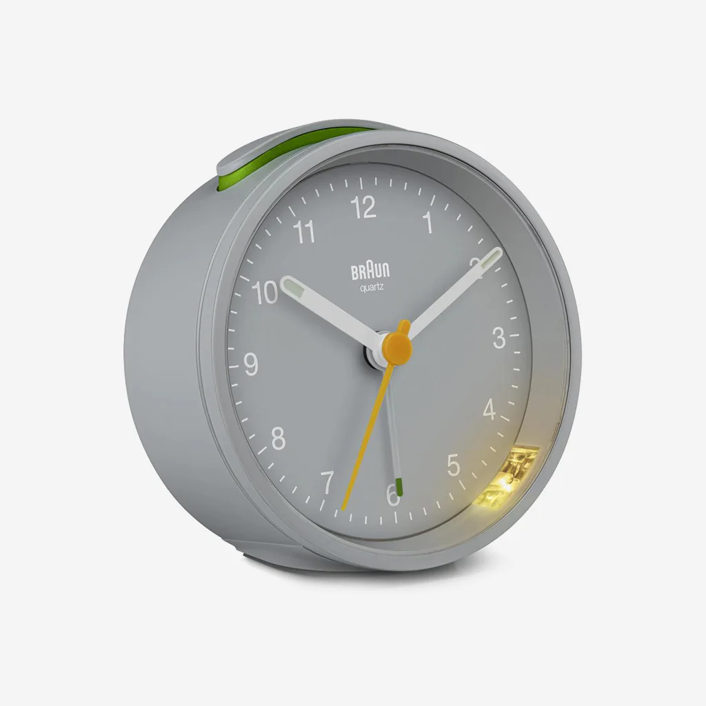 Braun BC12G Classic Analogue Alarm Clock Grey - Image 5