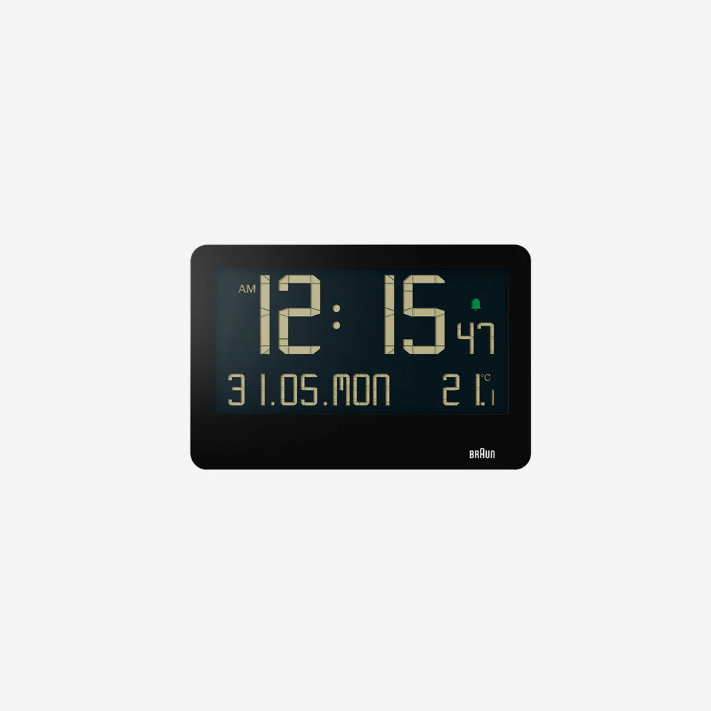 Braun BC14B Wall Clock Digital Black