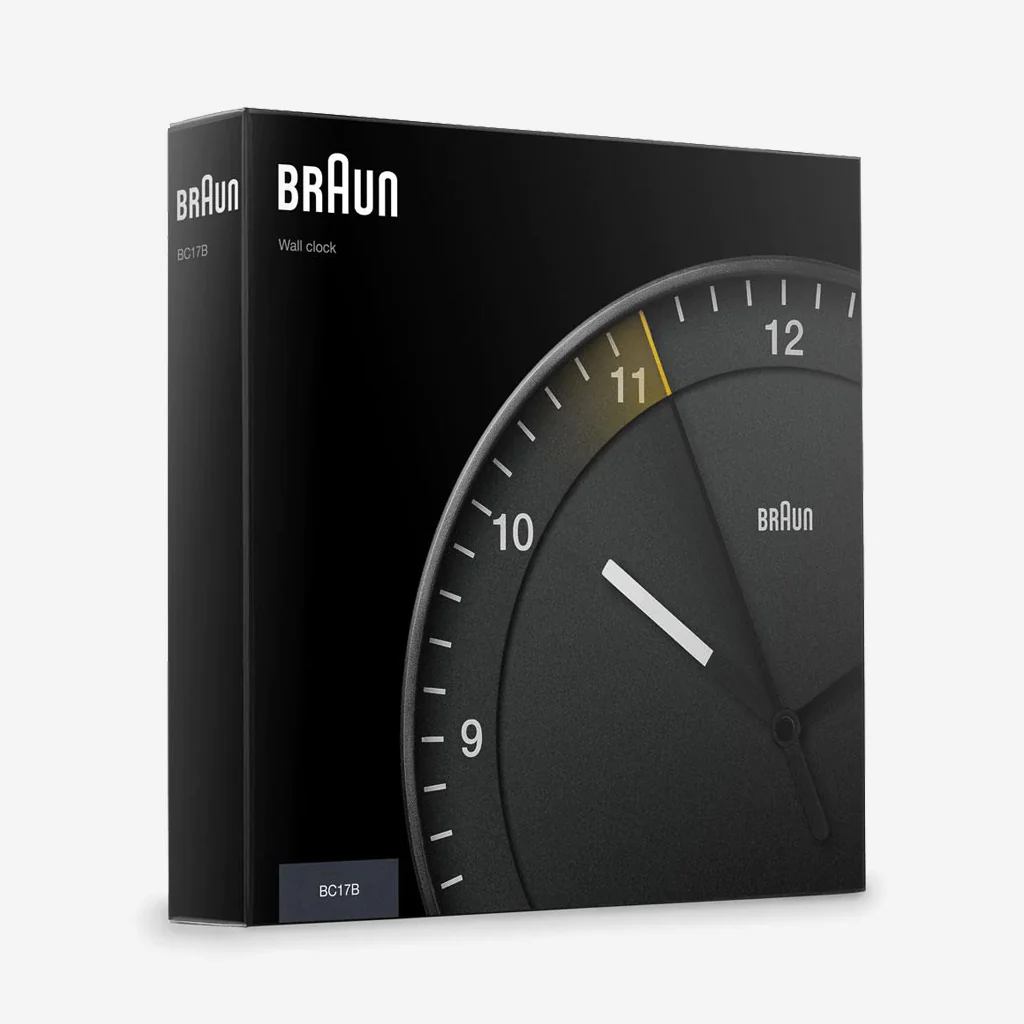 Braun BC17B Large Wall Clock 30cm Black - Image 7