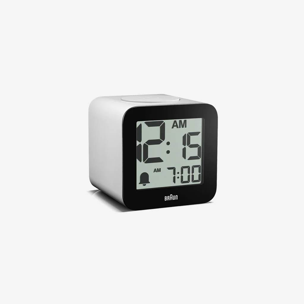 Braun BC25WP LCD Alarm Clock White