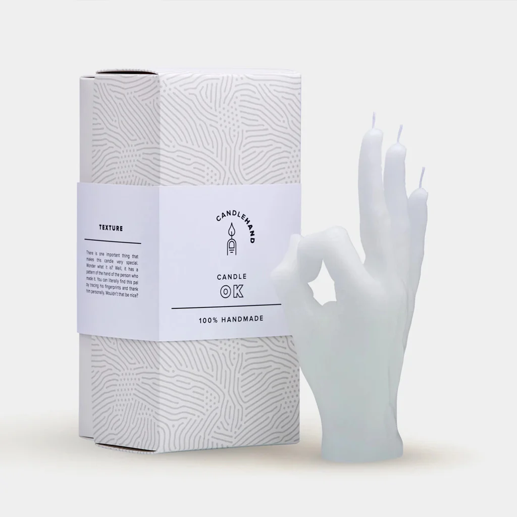 Candle Hand White Hand Candle OK - Image 4