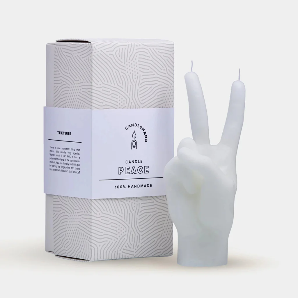 Candle Hand White Hand Candle Peace Victory - Image 6