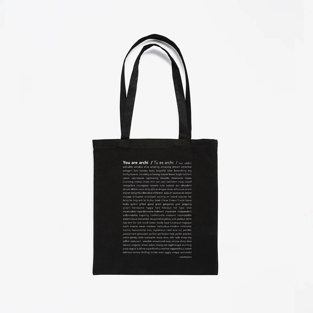 Cinqpoints You Are Archi Black Totebag - Image 3