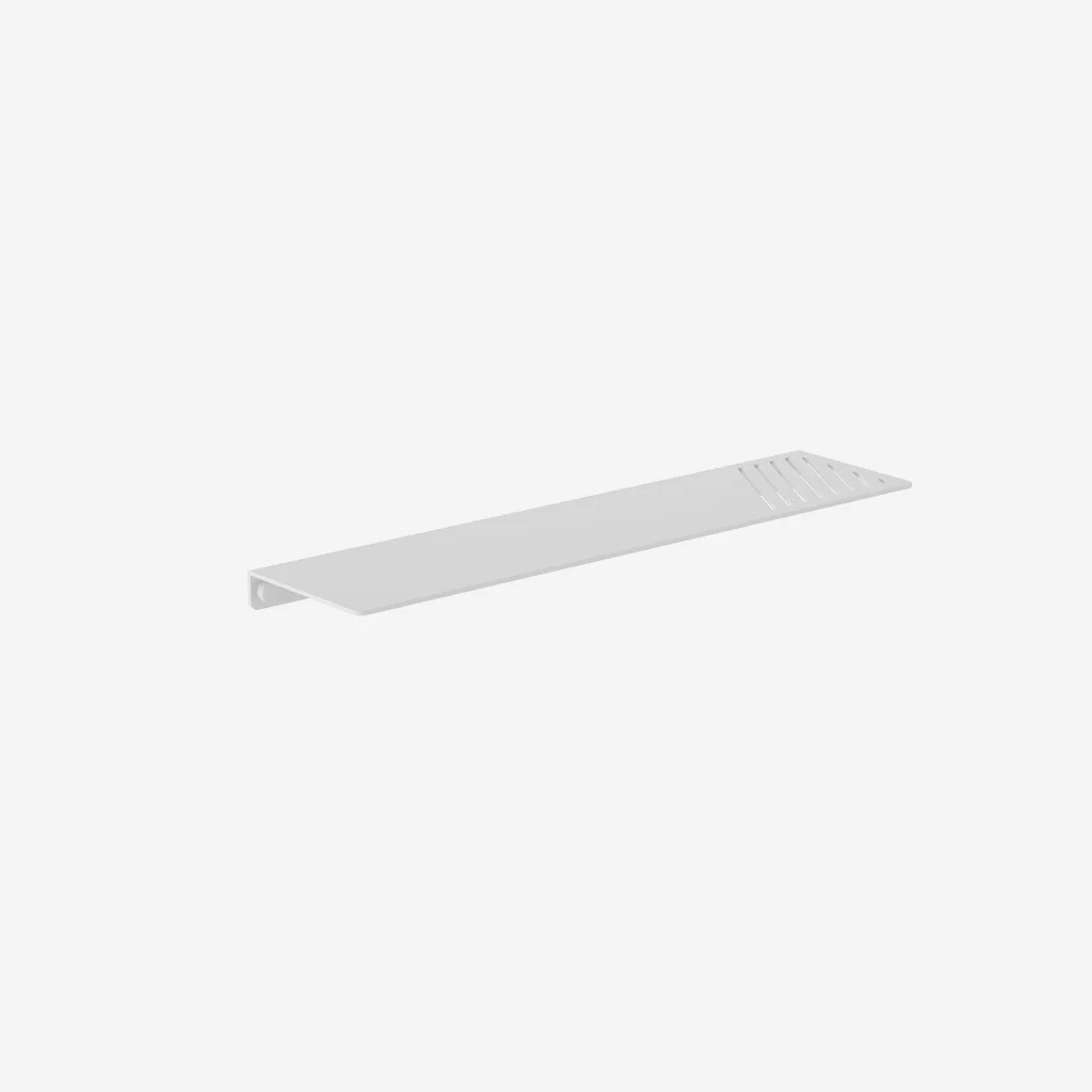 Clark White Square Metal Shelf
