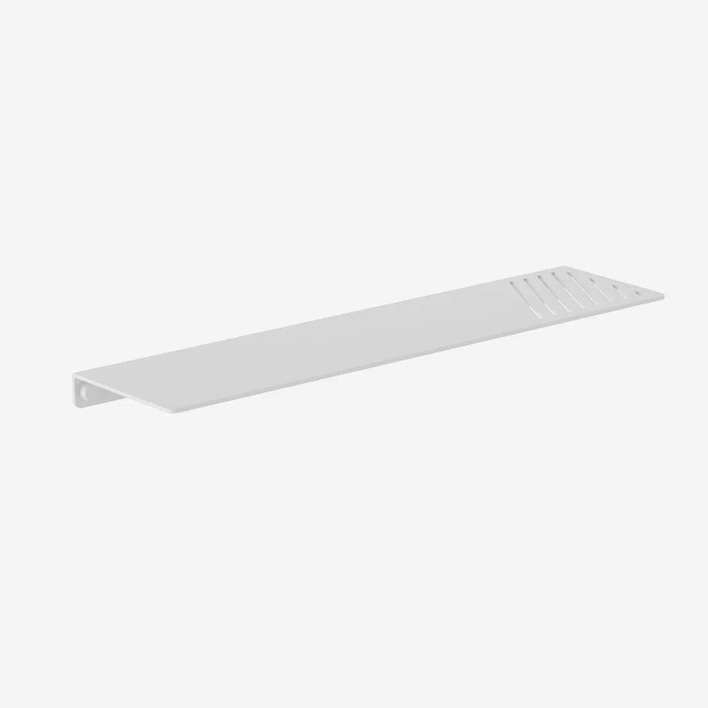Clark White Square Metal Shelf - Image 2