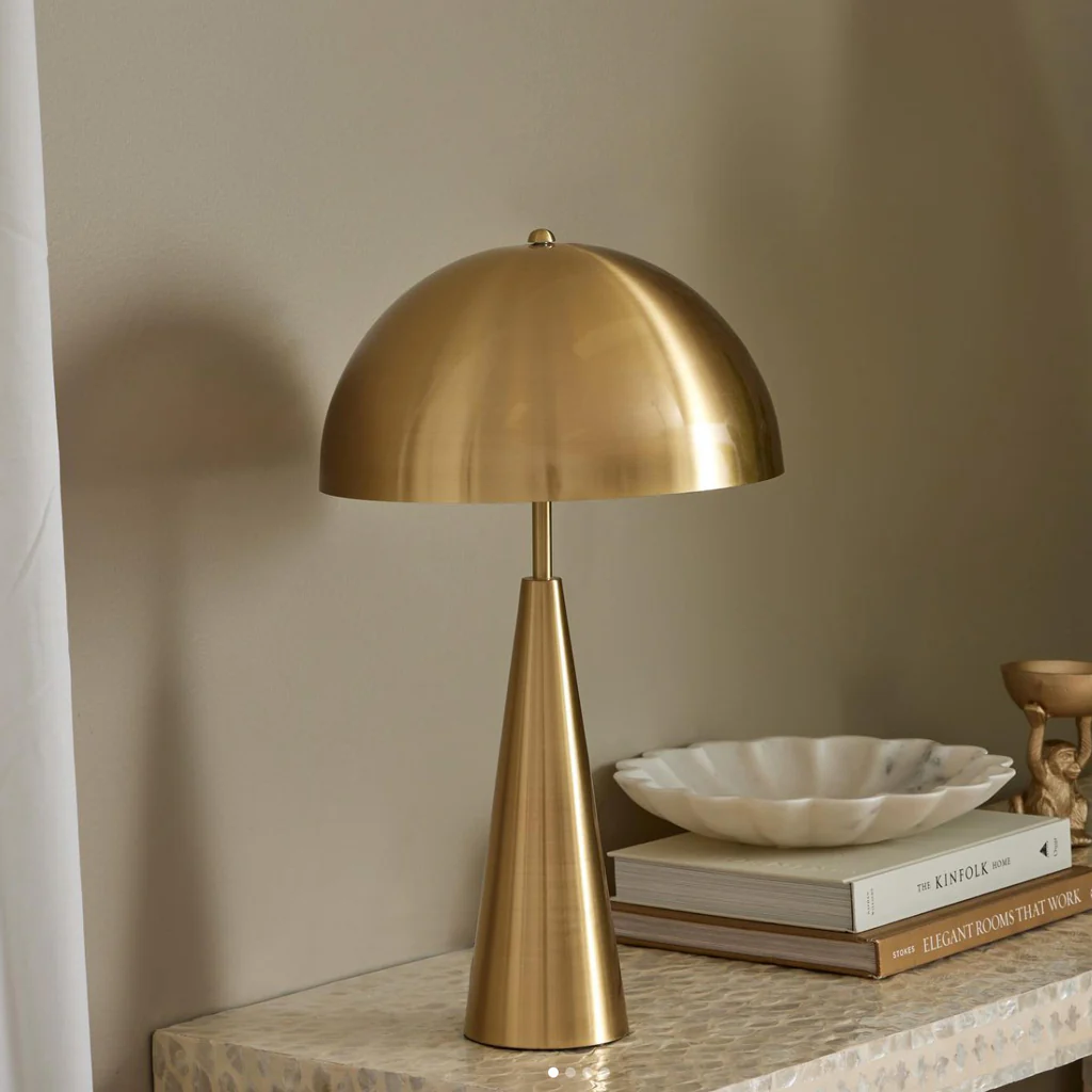 Coast Orelia Golden Metal Lamp - Image 2