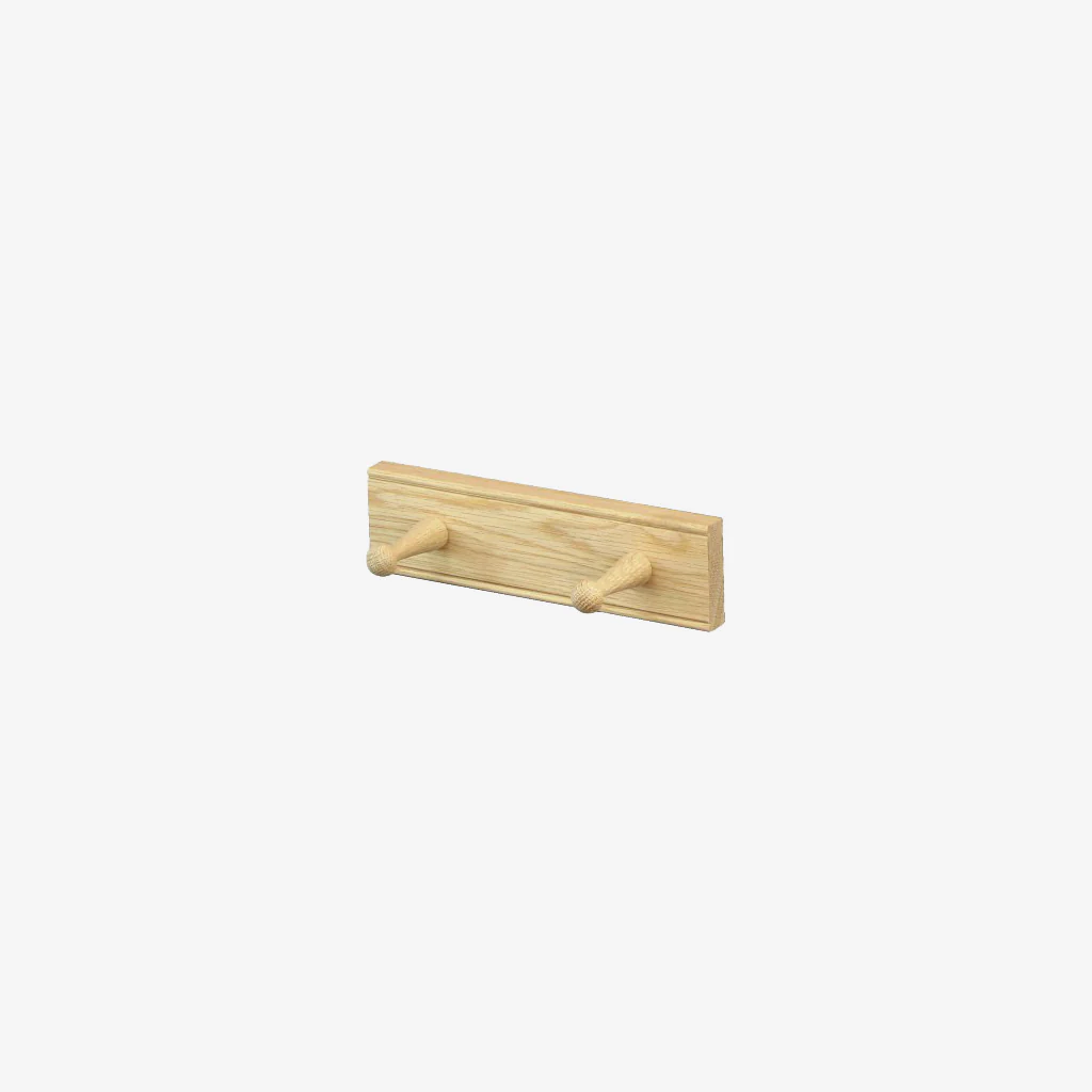 Creamore Mill Oak Peg Coat Rack 2 - Image 2