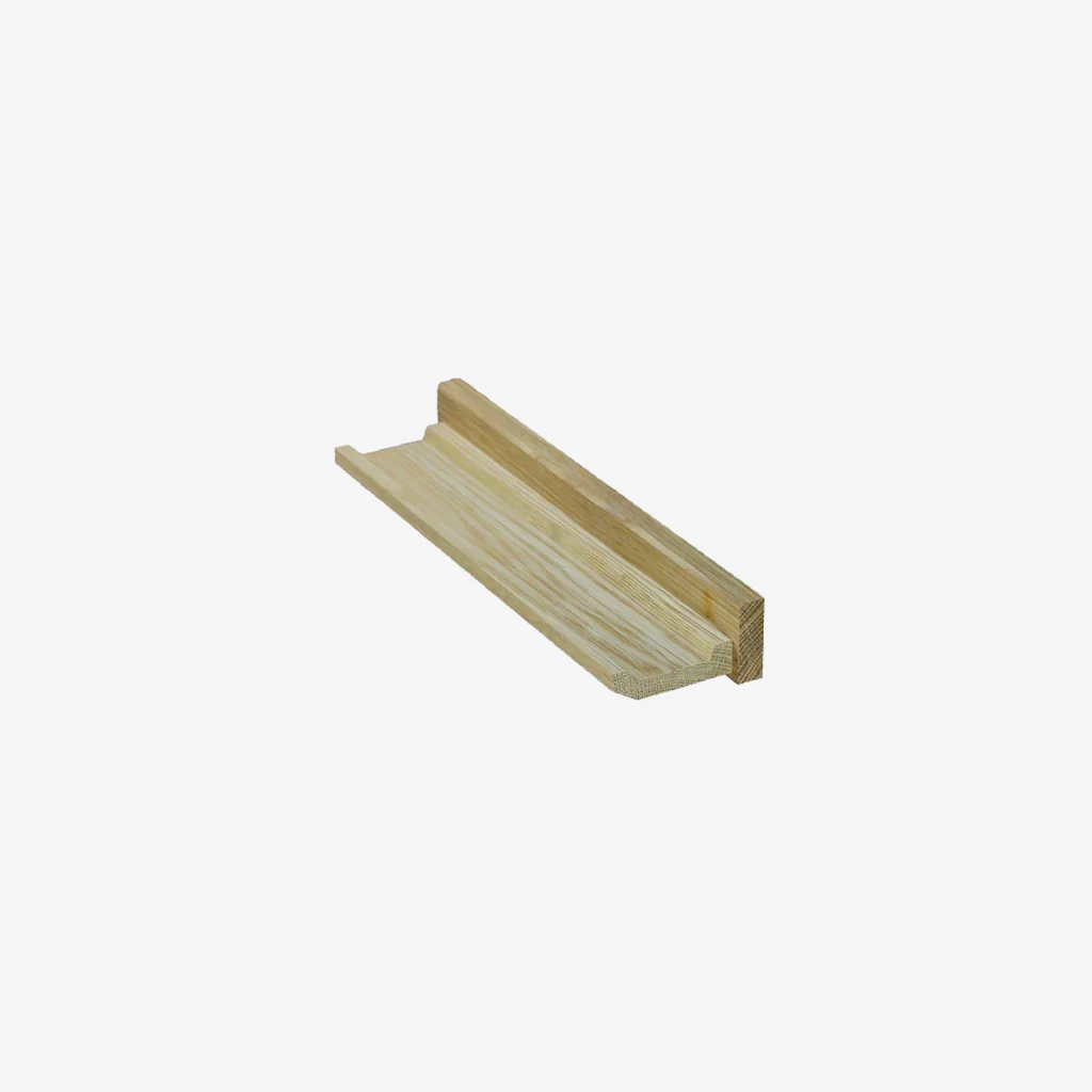 Creamore Mill Oak Picture Ledge Shelf Short - Image 3