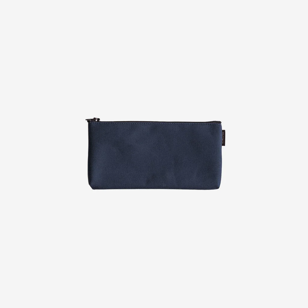 Delfonics Marek Canvas Flat Pencil Case Dark Blue