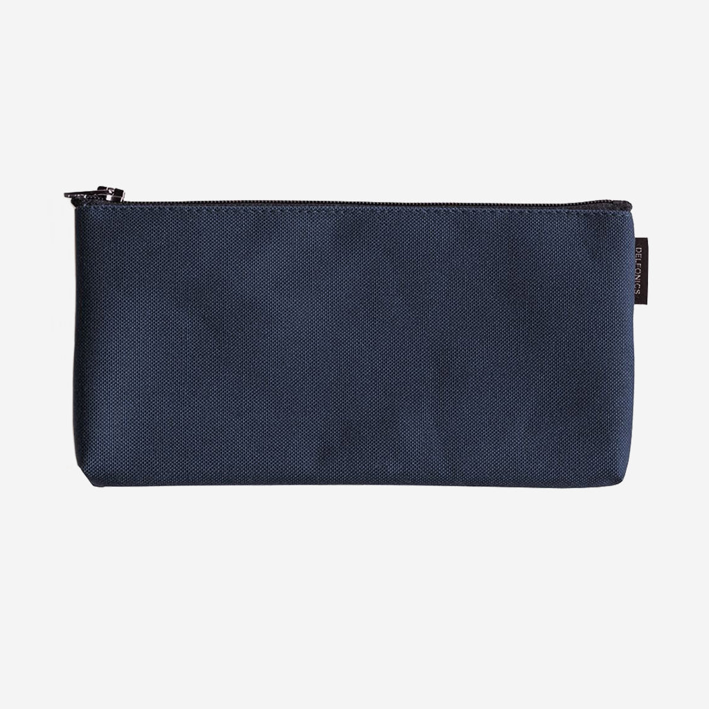 Delfonics Marek Canvas Flat Pencil Case Dark Blue - Image 2