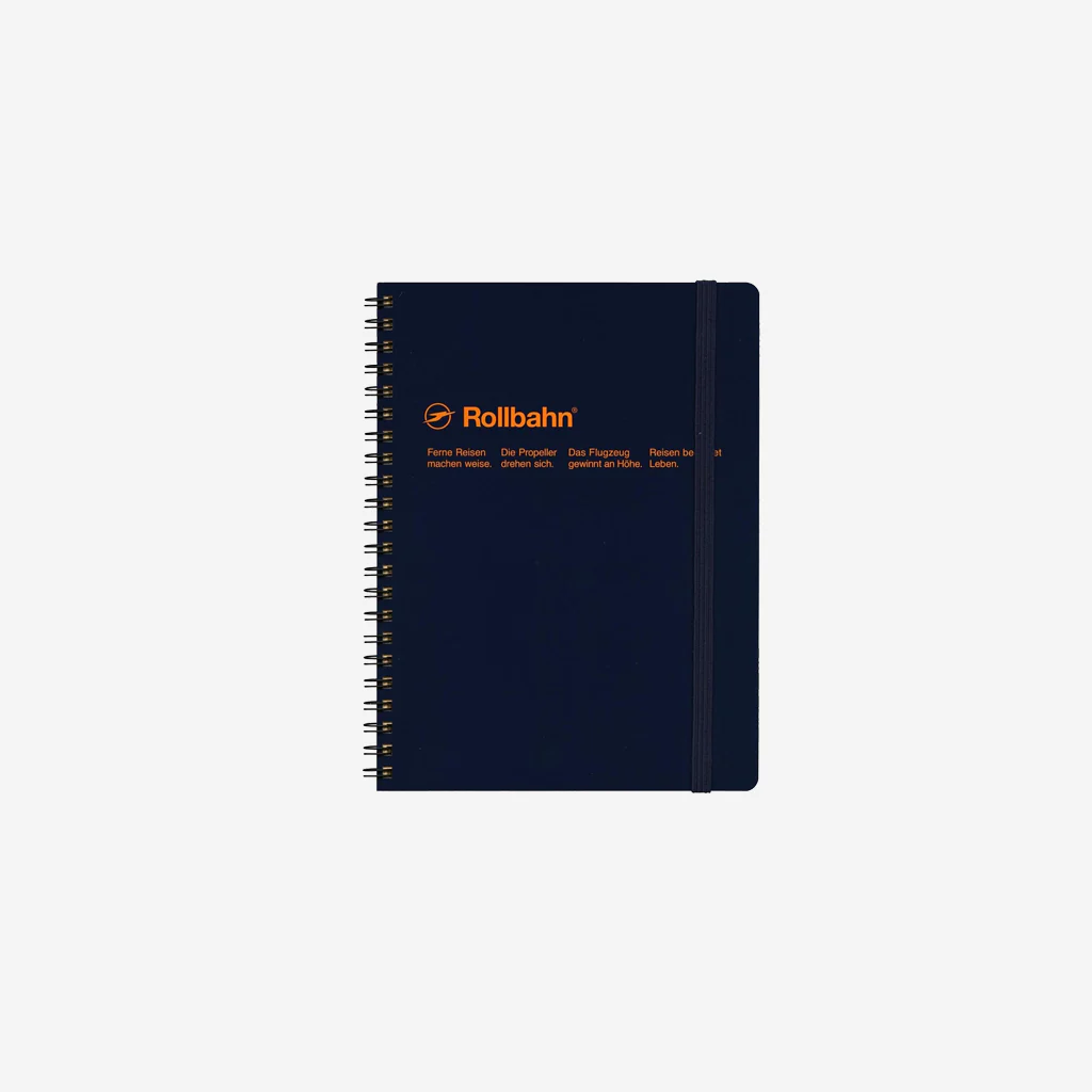 Delfonics Rollbahn Spiral Notebook A5 Dark Blue