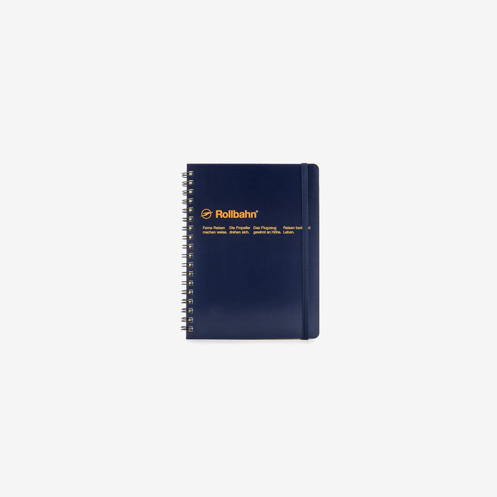 Delfonics Rollbahn Spiral Notebook Large Dark Blue