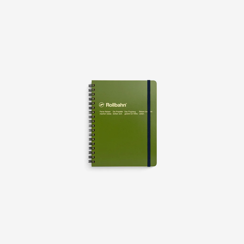 Delfonics Rollbahn Spiral Notebook Large Olive