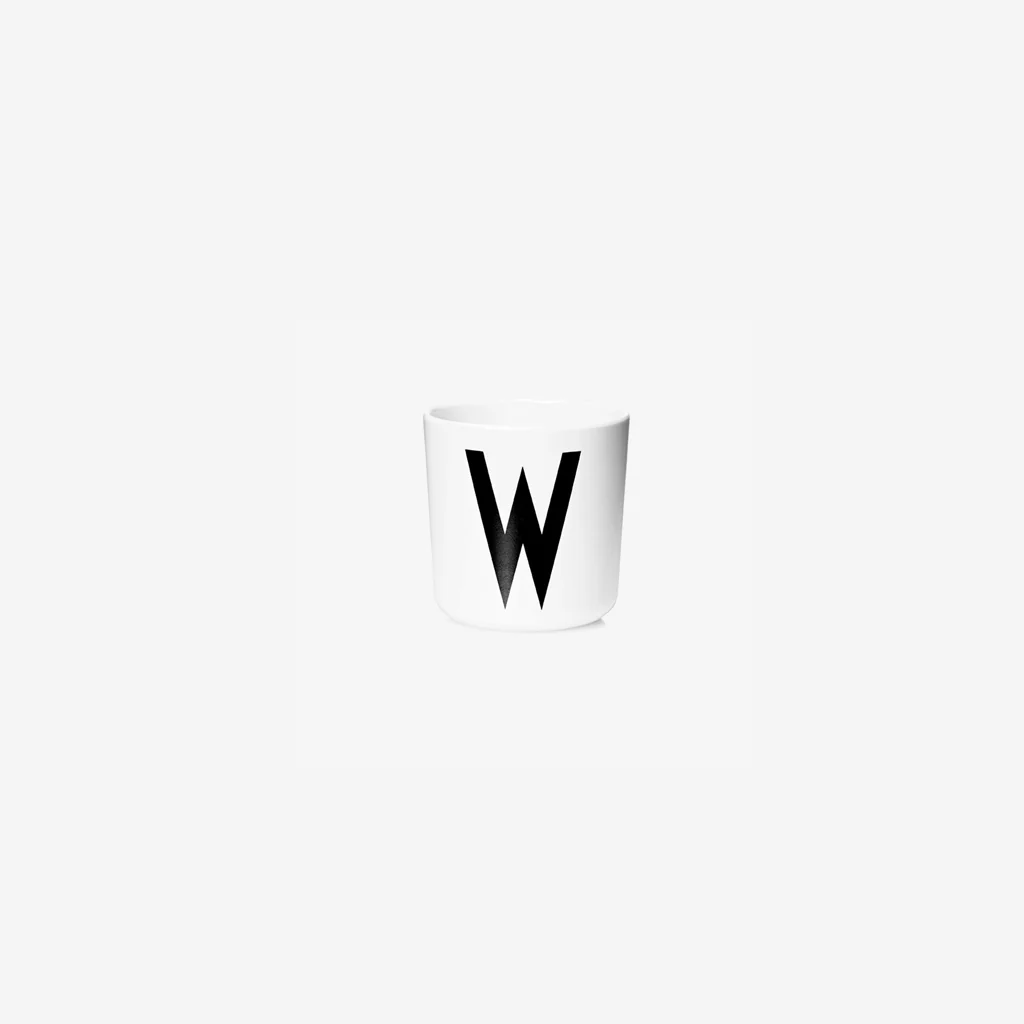 Design Letters Melamine Alphabet Cup W