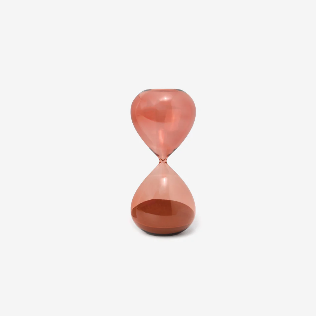 Design Works Hourglass Terracotta Ombre 60 Minutes