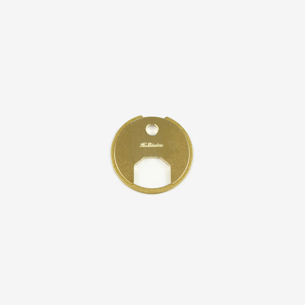 Diarge Brass Circle Disc Keyring