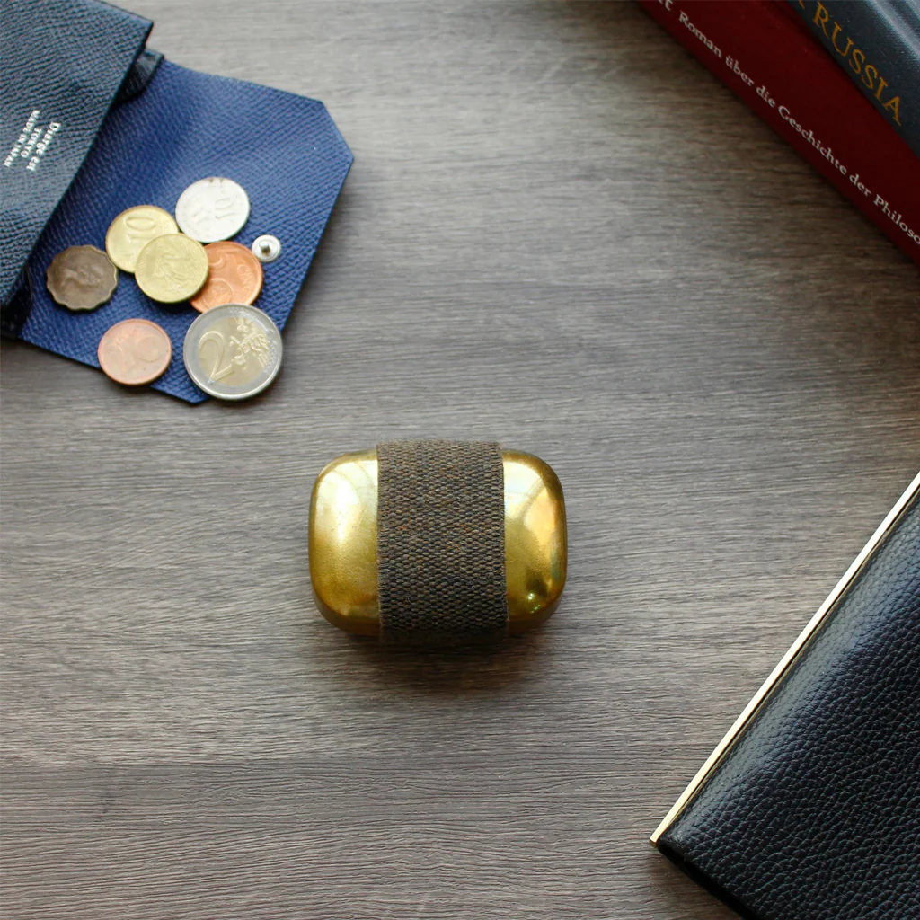 Diarge Brass Pill Case With Band - Image 2