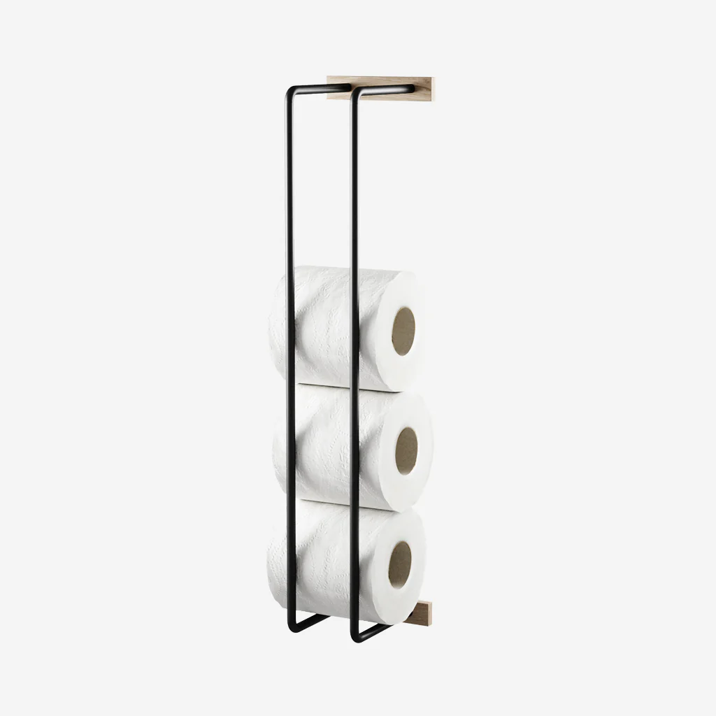 Ekta Living Bathroom Rack Natural Oak - Image 6
