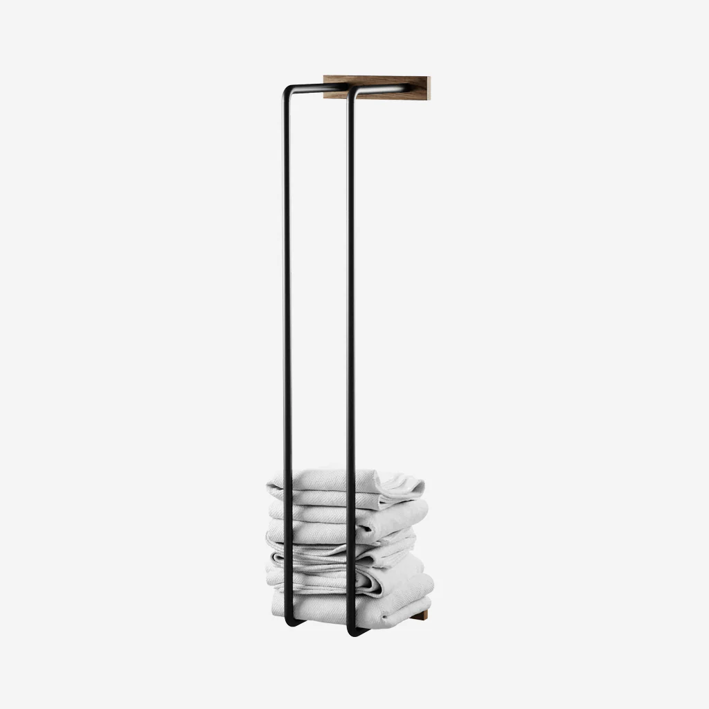 Ekta Living Bathroom Rack Smoked Oak - Image 6