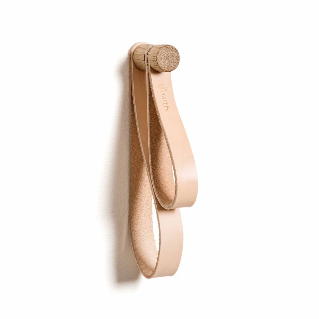 Ekta Living Double Leather Loop Hook Natural - Image 2