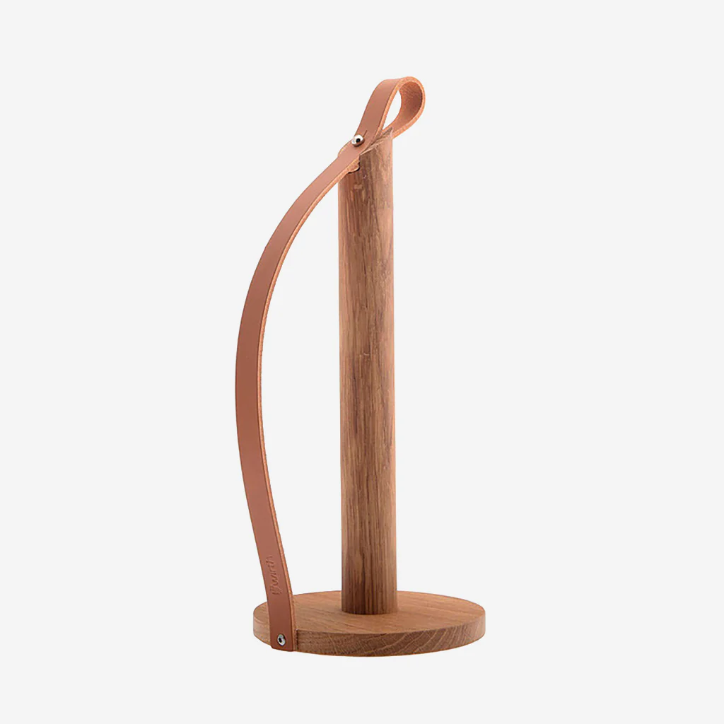 Ekta Living Hands On Paper Towel Holder Oiled Oak - Image 3