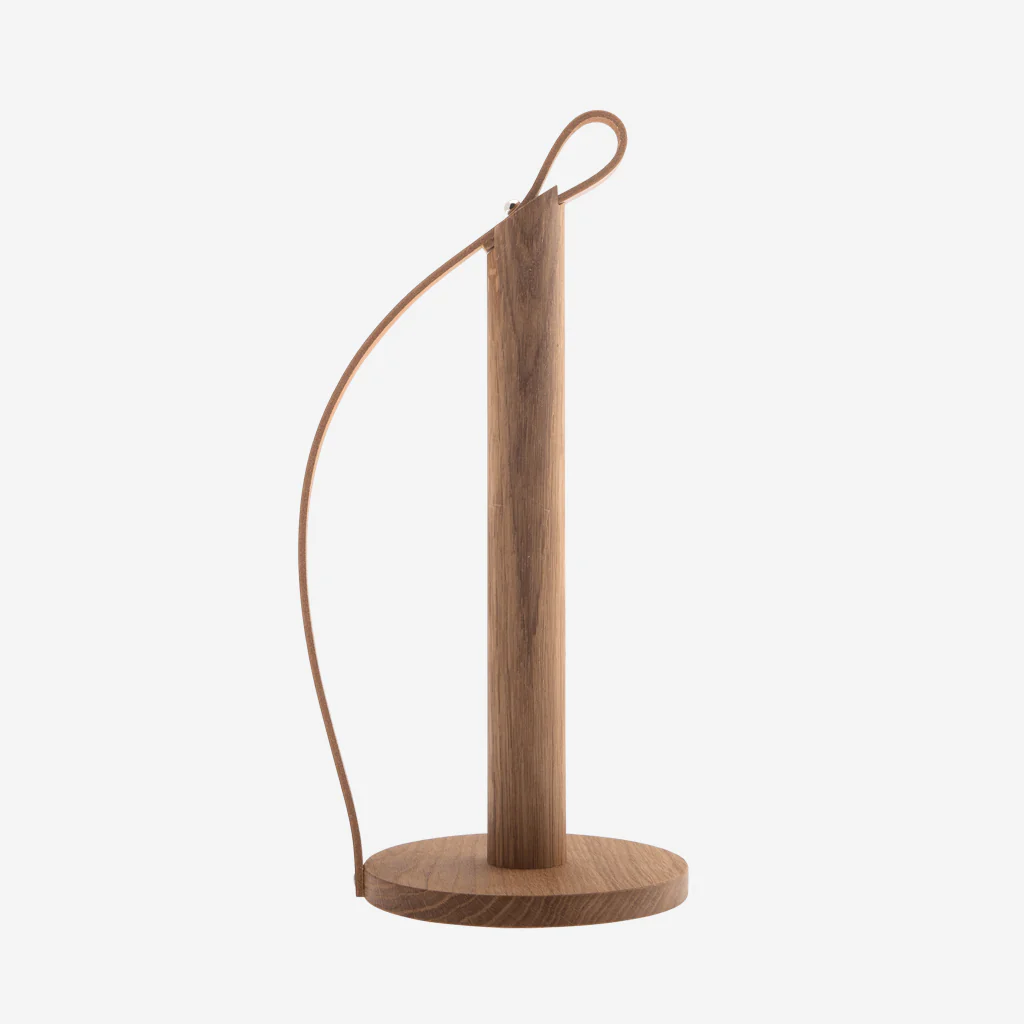Ekta Living Hands On Paper Towel Holder Oiled Oak - Image 4