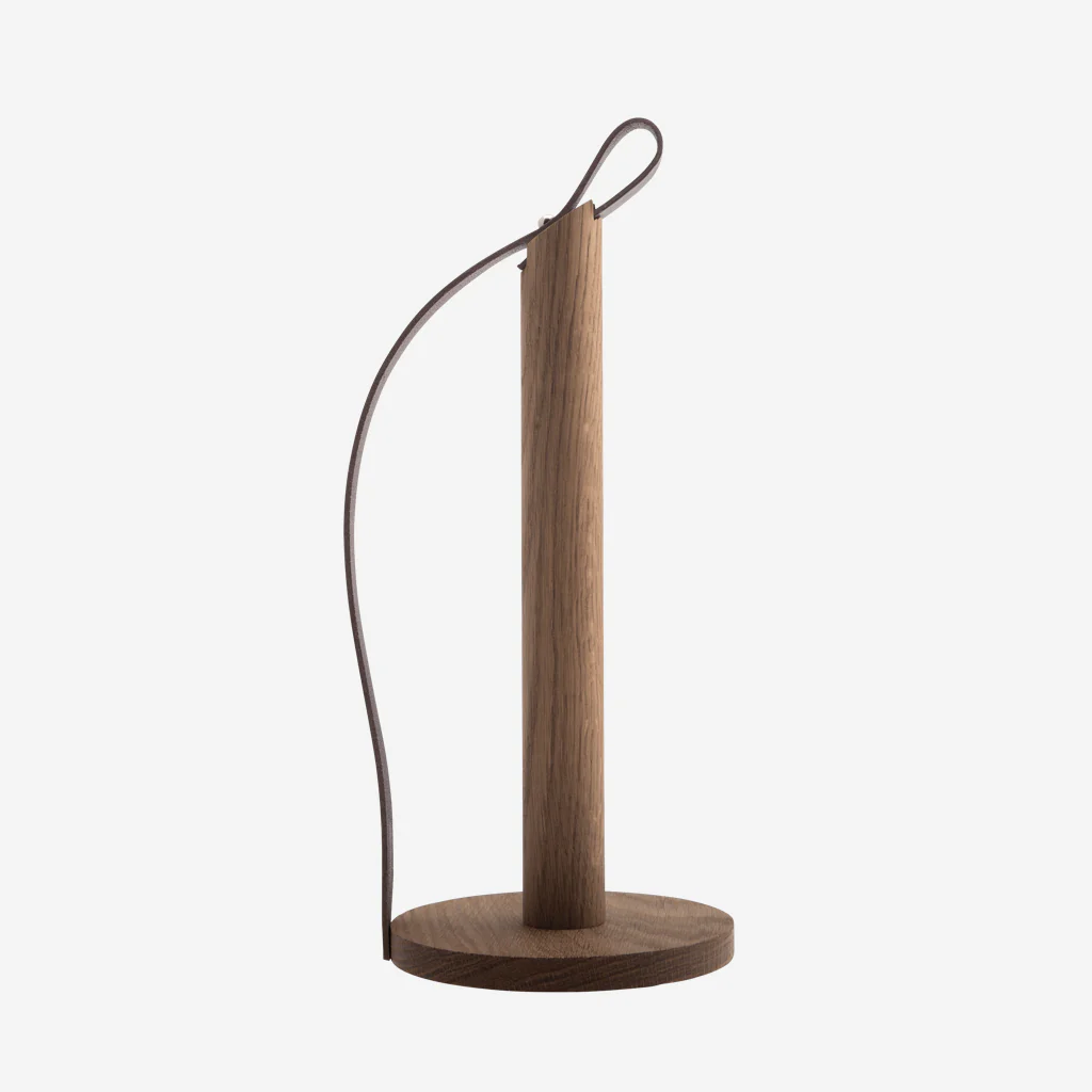 Ekta Living Hands On Paper Towel Holder Smoked Oak - Image 4