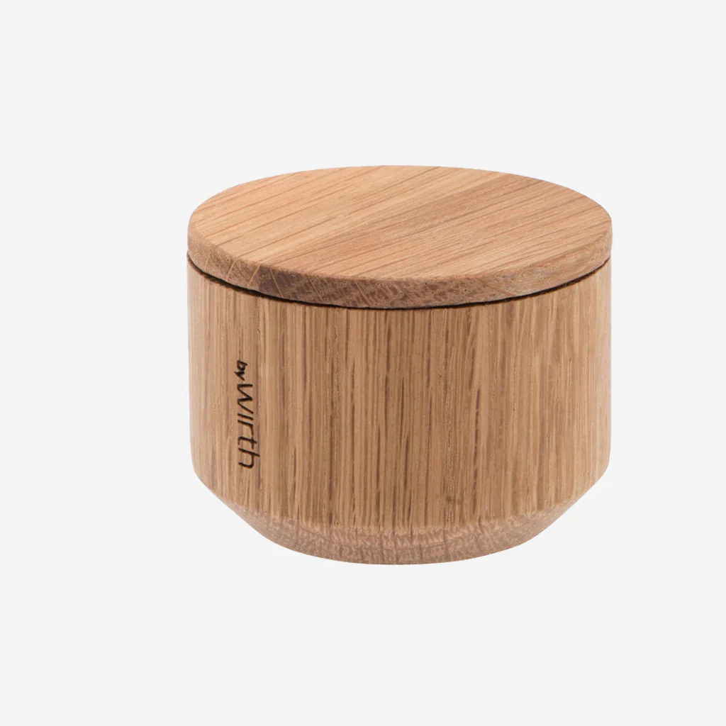 Ekta Living Salt Me Salt Jar Oiled Oak - Image 6