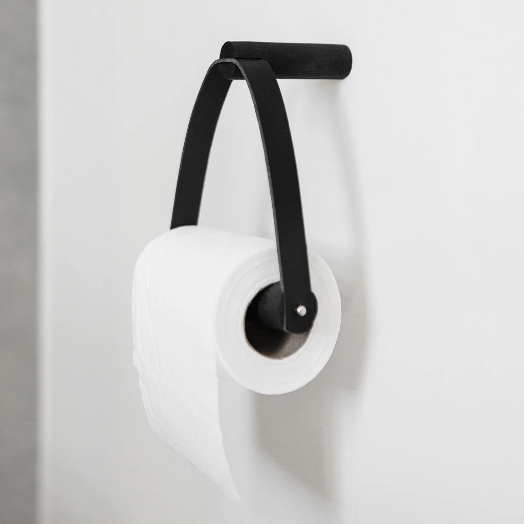 Ekta Living Toilet Roll Holder Metal Black - Image 4