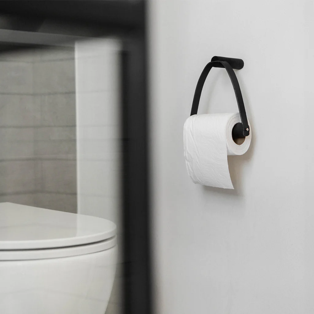Ekta Living Toilet Roll Holder Metal Black - Image 6